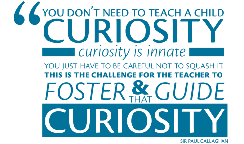 You don't need to teach a child curiosity...